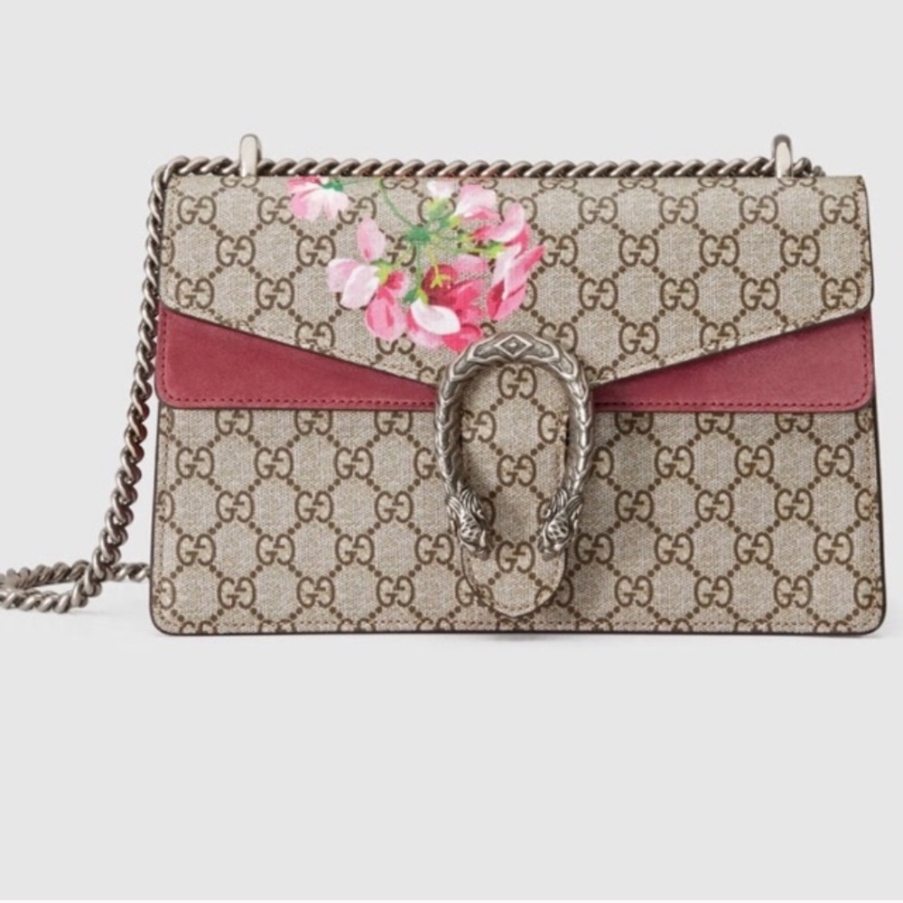 SOLD GUCCI Dionysus GG Blooms Small Chain Bag - Picture 1 of 8